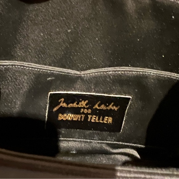 Judith Leiber for Bonwit Teller Vintage Black Satin Mini Evening Bag - Picture 7 of 12